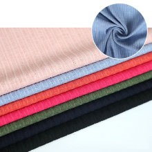 Eastsilk Stoff Hacci gefärbt Poly Spandex Strick Männeranzug Rippe Strick Telas para muebles Stoff Blau